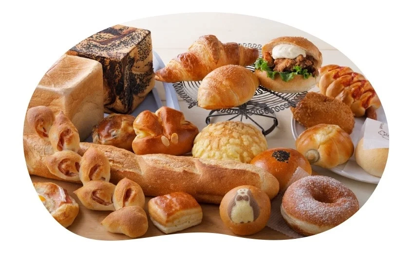 Diverse bread selection
