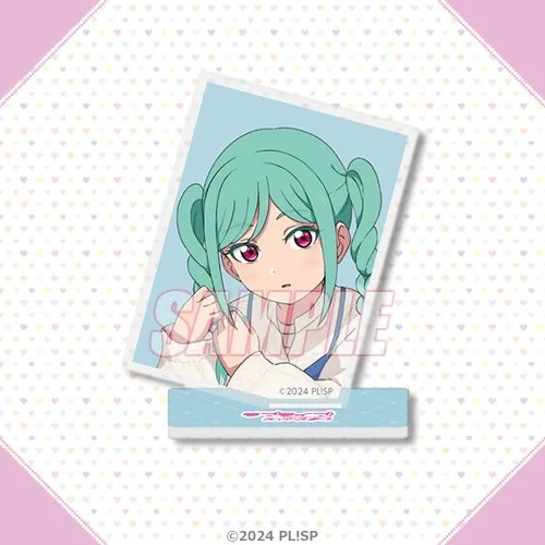 mini Acrylic Stand - Mint green twin-tail girl