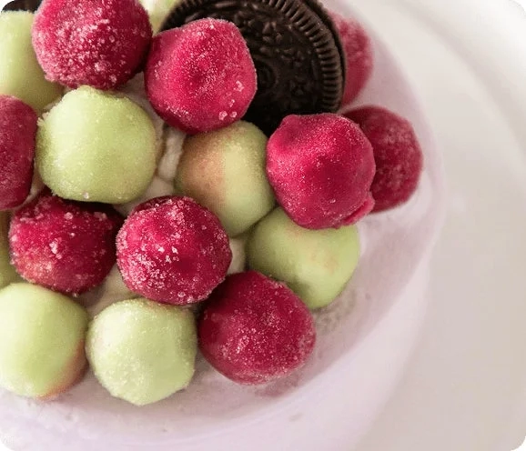 Colorful candy toppings