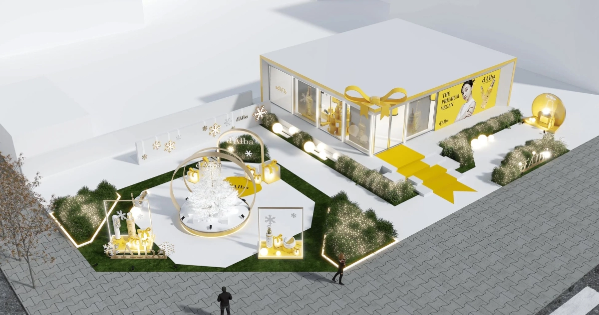 d'Alba Pop-up Store Exterior