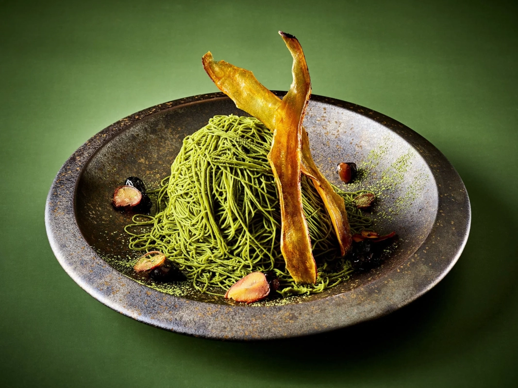 Nishio Matcha Japanese Chestnut Soufflé Mont Blanc