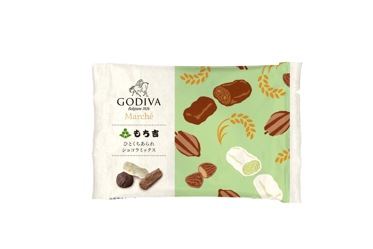 Hitokuchi Arare Chocolat Mix Packaging