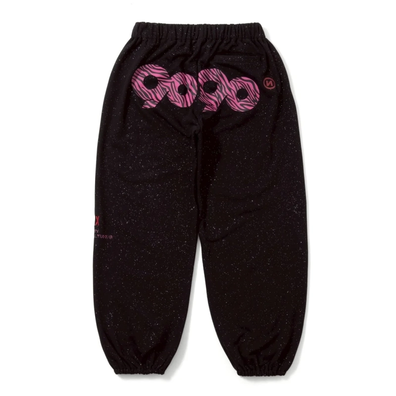 90 Logo Glitter Sweat Pants Back 1