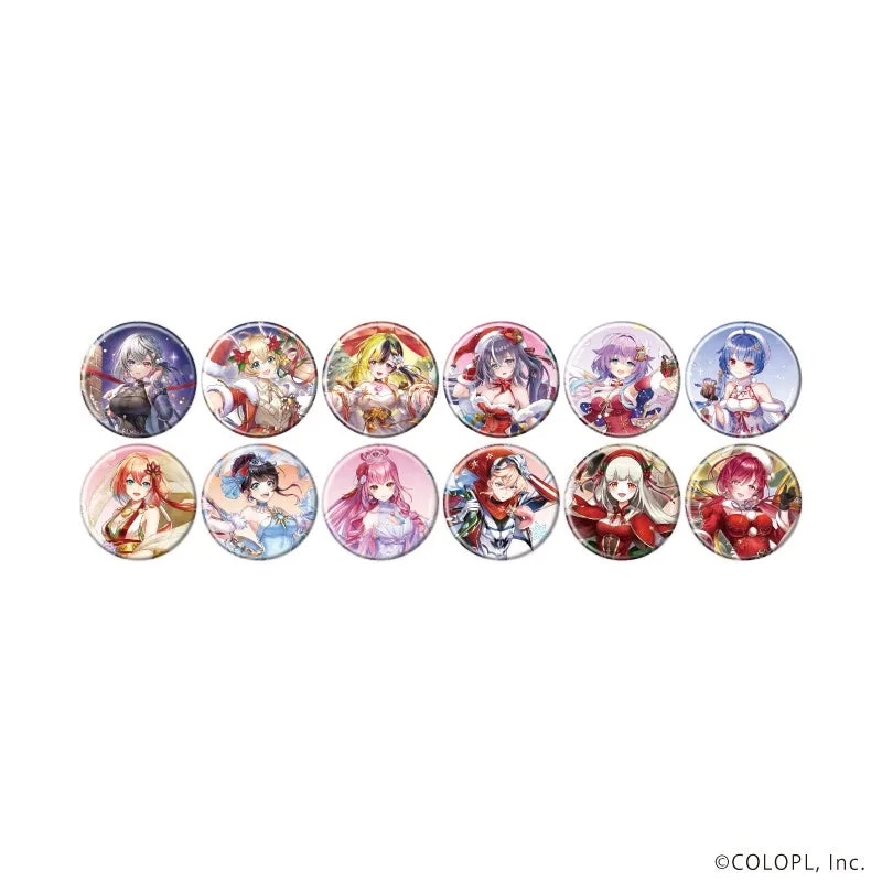 Hologram Can Badges featuring various Shironeko Project characters
