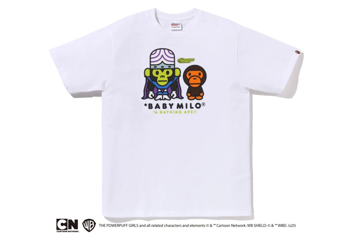 White T-shirt with Mojo Jojo and BABY MILO