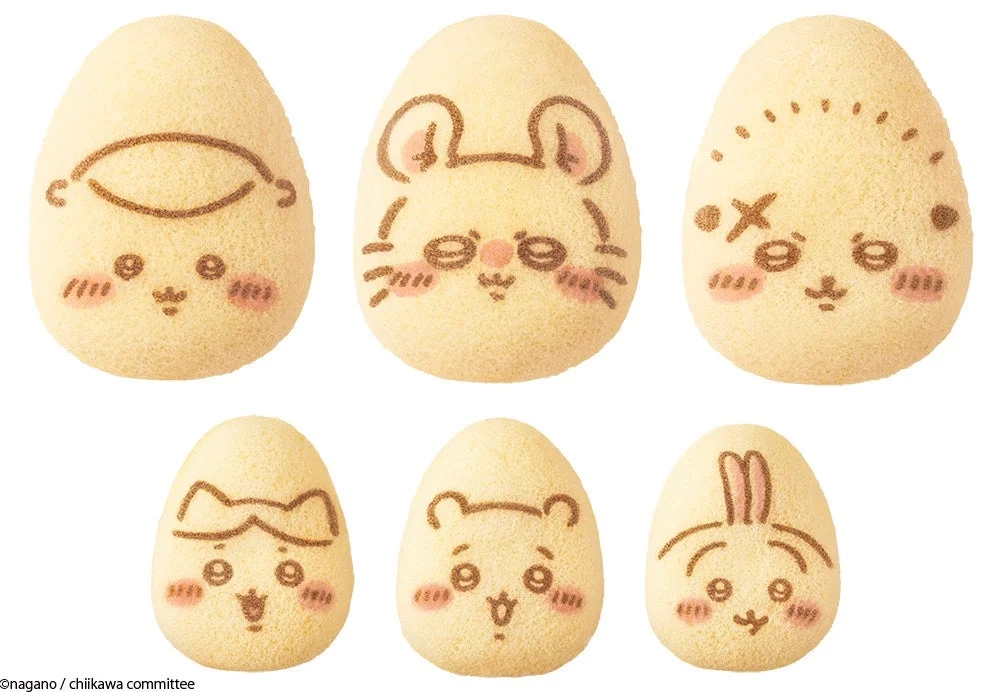 Chiikawa Banana Pudding Cake Characters