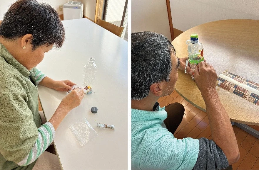 People making instruments