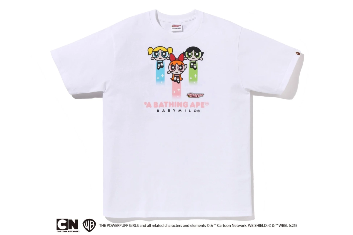 White T-shirt with BABY MILO as Powerpuff Girls