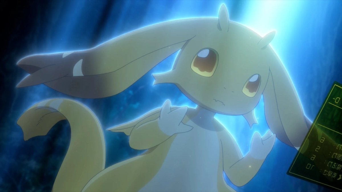 Anime character with blue light