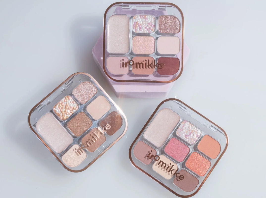 Three variations of iromikke 8-Color Eyeshadow Palettes