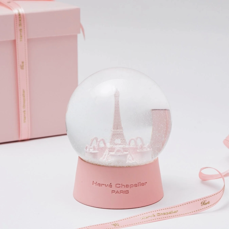 Hervé Chapelier Pink Snow Globe