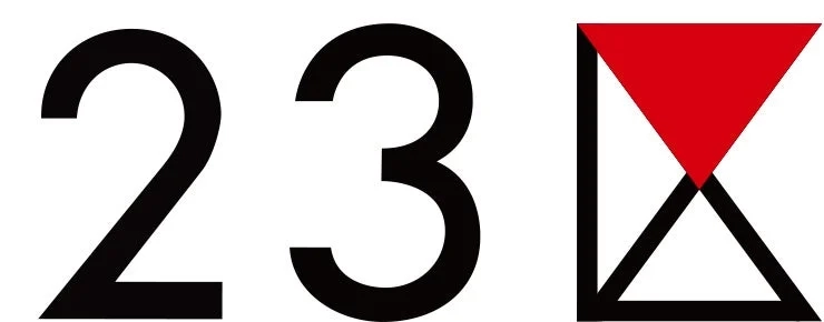 The '23ku' logo, featuring the numbers 23 and a geometric symbol.