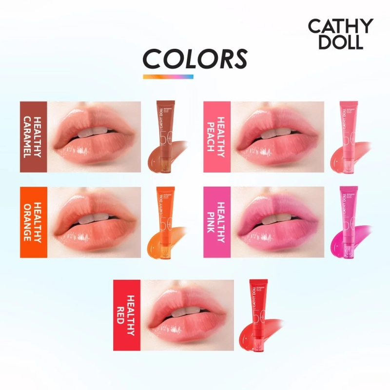 CathyDoll Intensive UV Lip Serum swatches