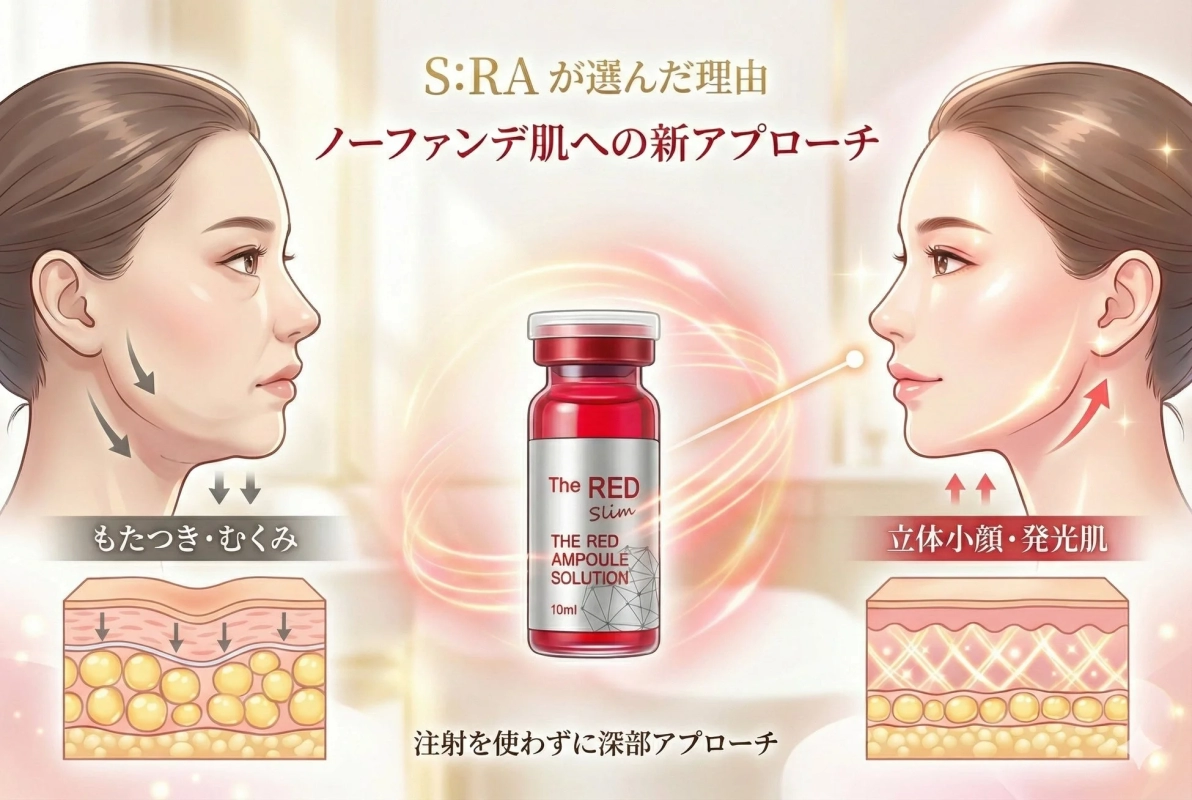 S:RA's new approach to foundation-free skin with RED SHOT