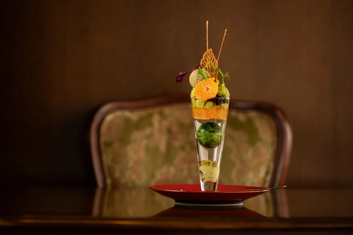 Shizuoka Matcha and Izu Mandarin Compote Parfait