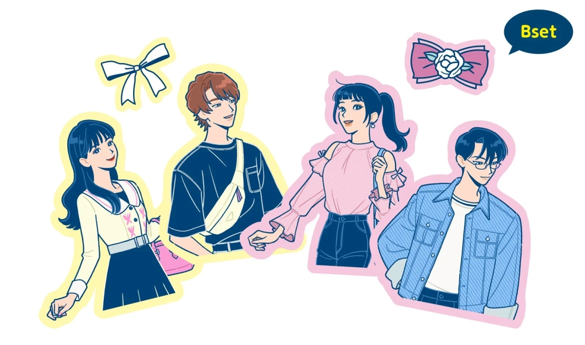 Bumpy Smartphone Case Sticker Set B