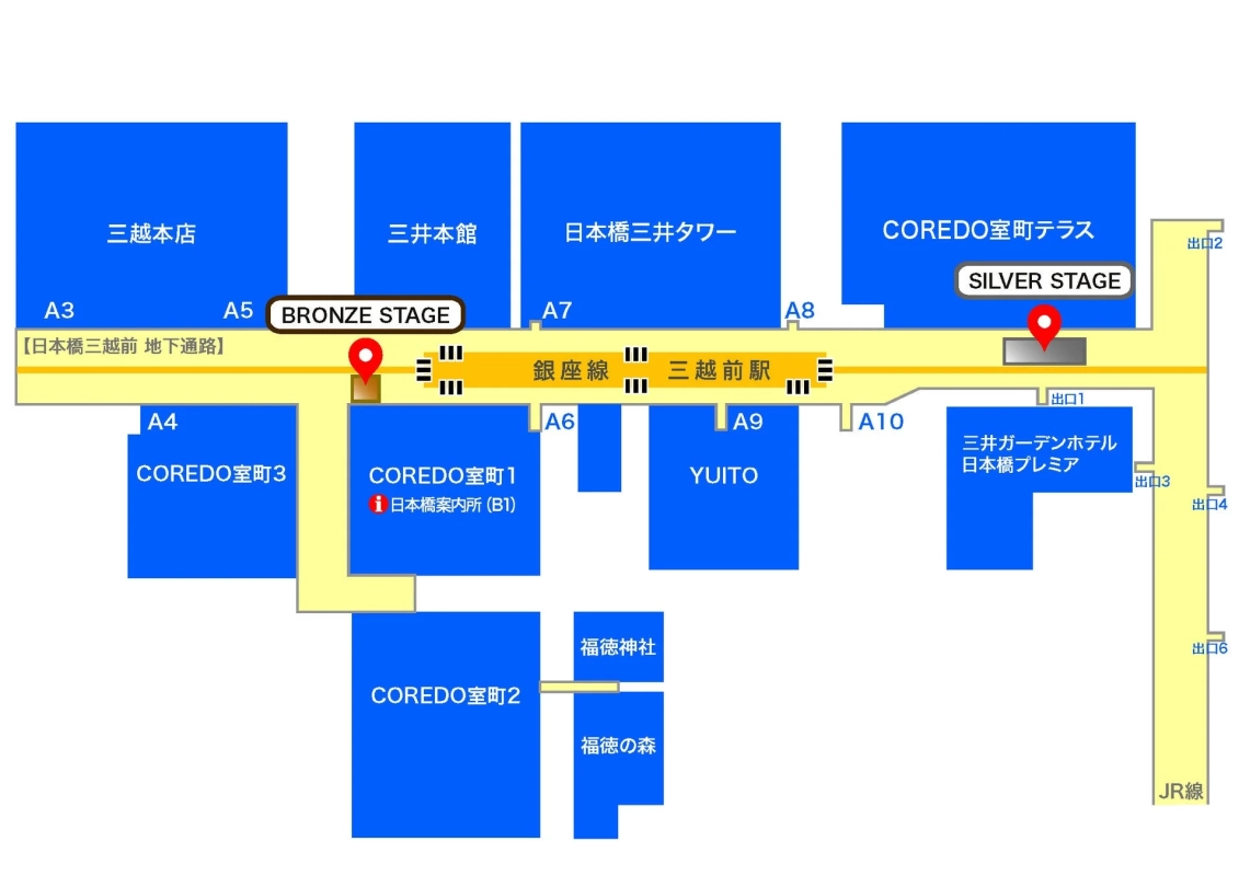 Nihonbashi Music Liver Venue Map