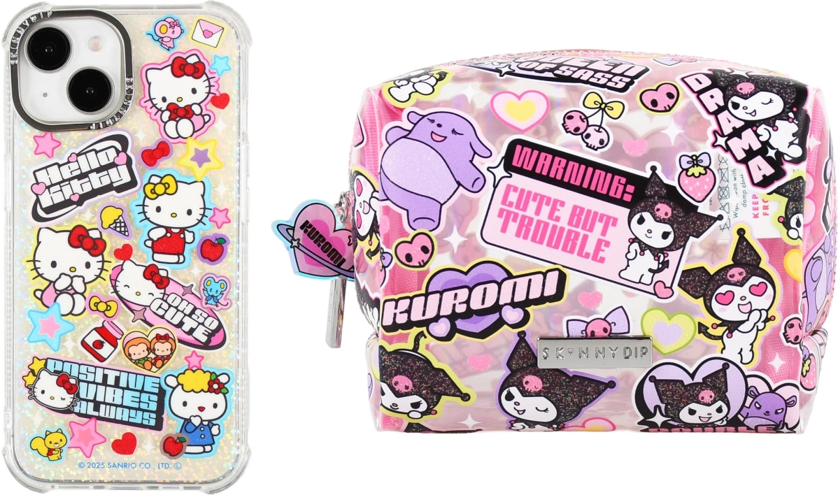 Hello Kitty iPhone Case and Kuromi Y2K Pouch