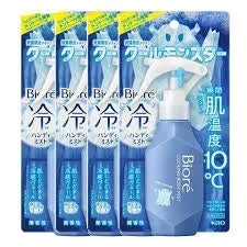 Biore Cool Monster Handy Mist, highlighting its instant cooling effect on skin temperature