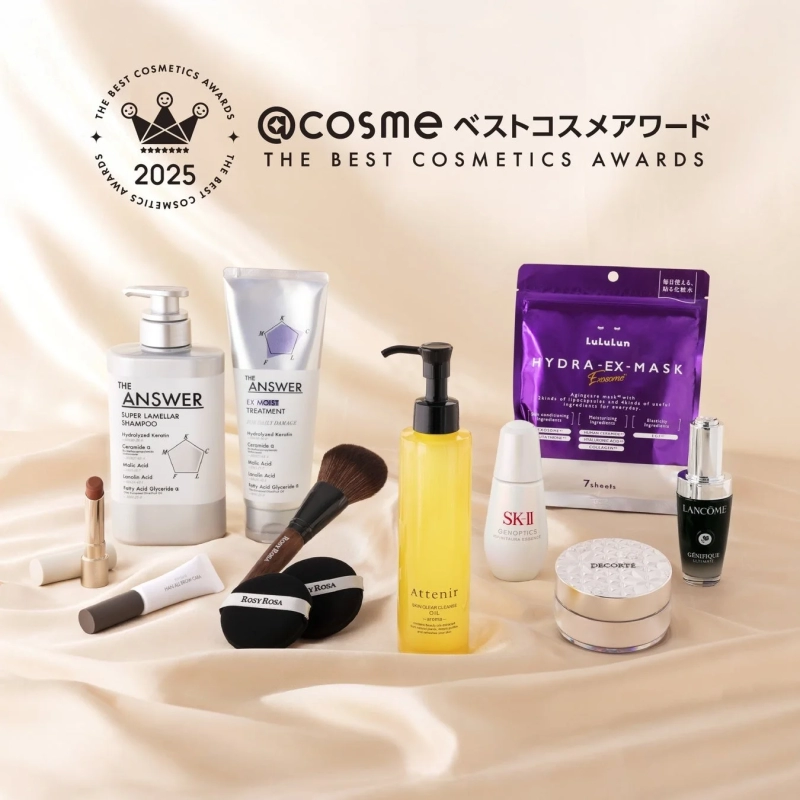 Best Cosme Awards Products Display