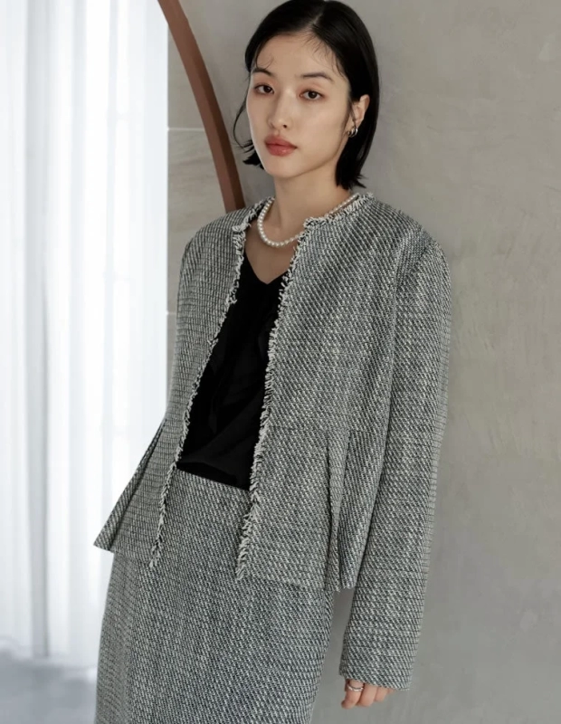 Tweed Jacket and Skirt Set