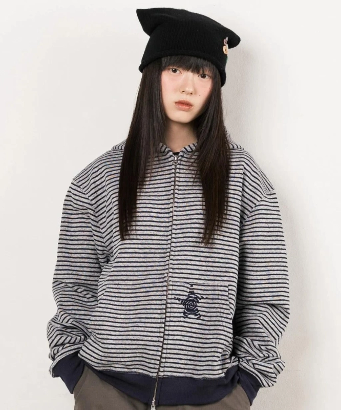 Woman in cat ear beanie