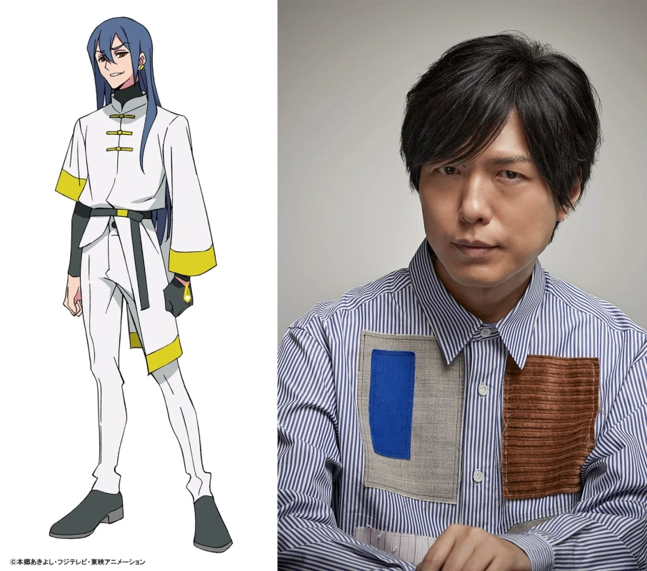 Genjo Kaneda and his voice actor Hiroshi Kamiya