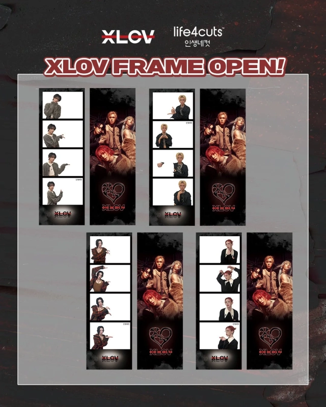 XLOV Life4Cuts collaboration frames