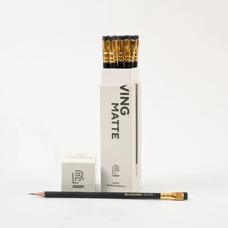 Blackwing Matte pencil and box