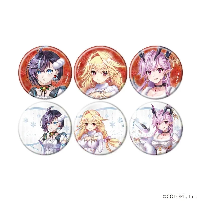 Hologram Can Badges featuring Luna, Ciela, and Oskrol