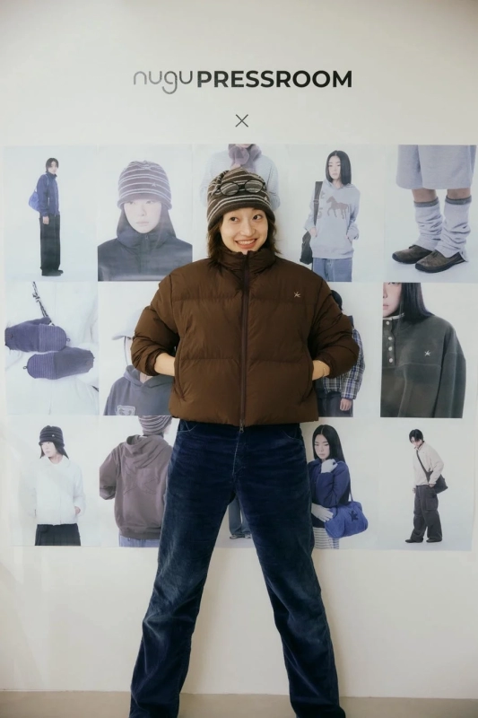 Another model showcasing The Coldest Moment fashion