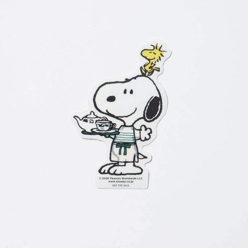 Snoopy waiter sticker art