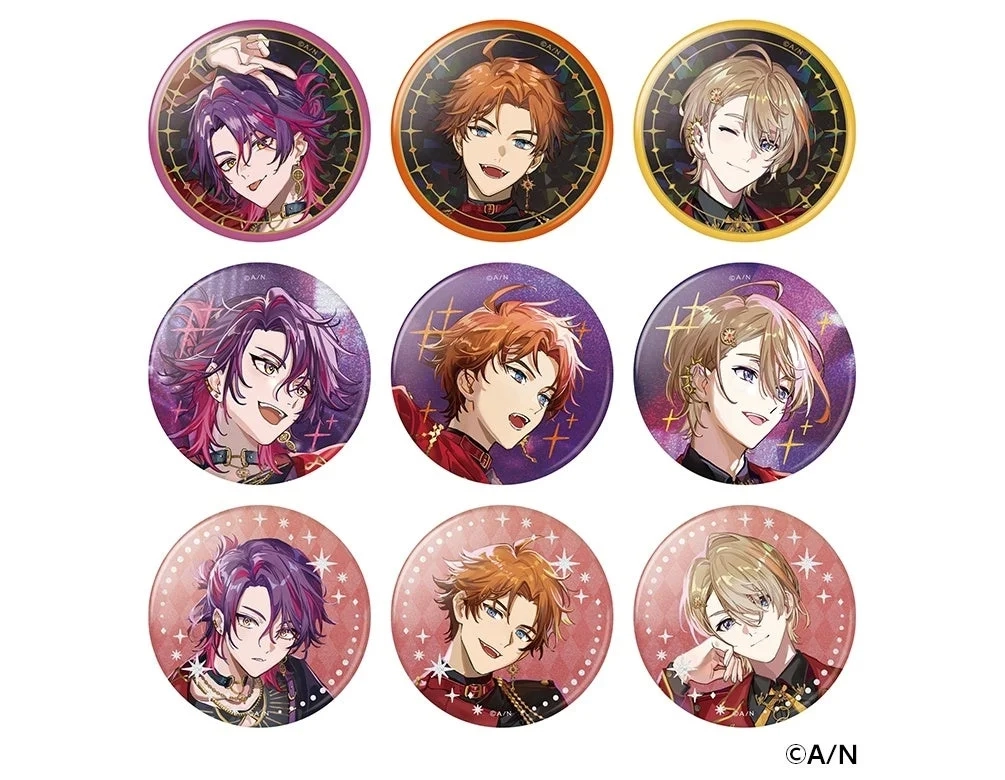 Random Glitter Can Badges Sun Group