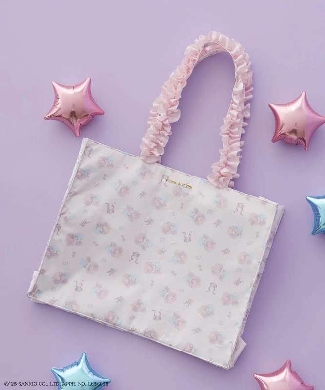 Little Twin Stars Frill Handle Tote