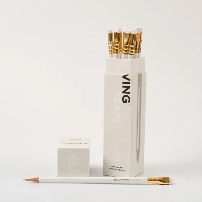 Blackwing Pearl pencil and box