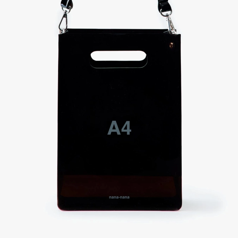 Black A4 PVC bag