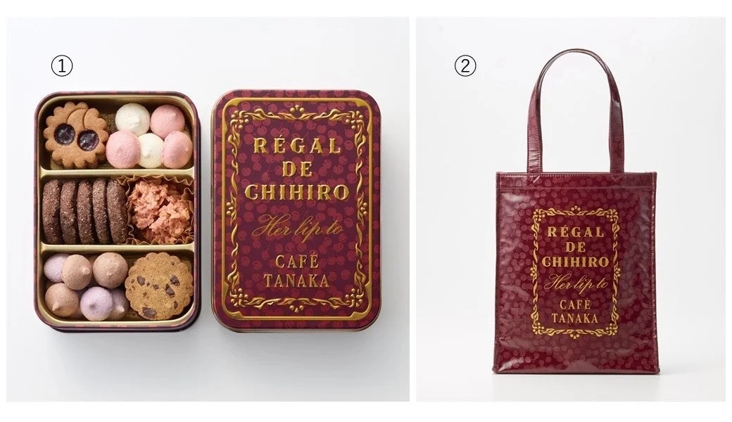 Café Tanaka x Her lip to cookie can and tote bag