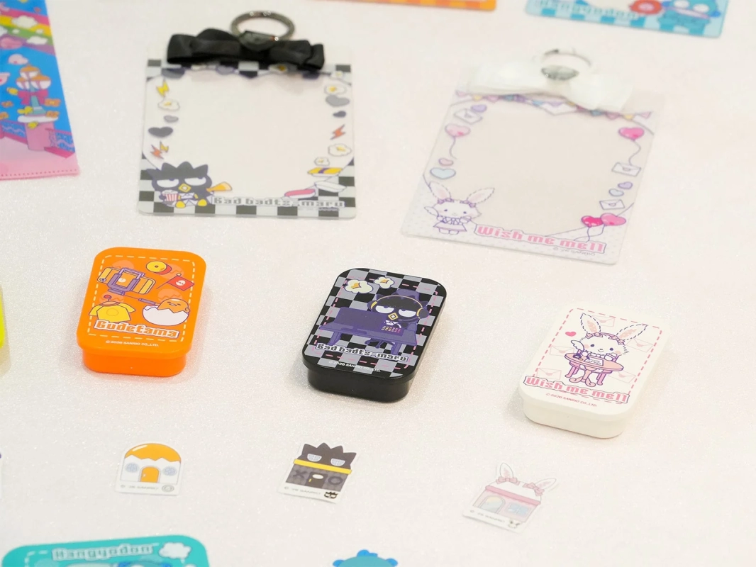 Sanrio character keychains and cases