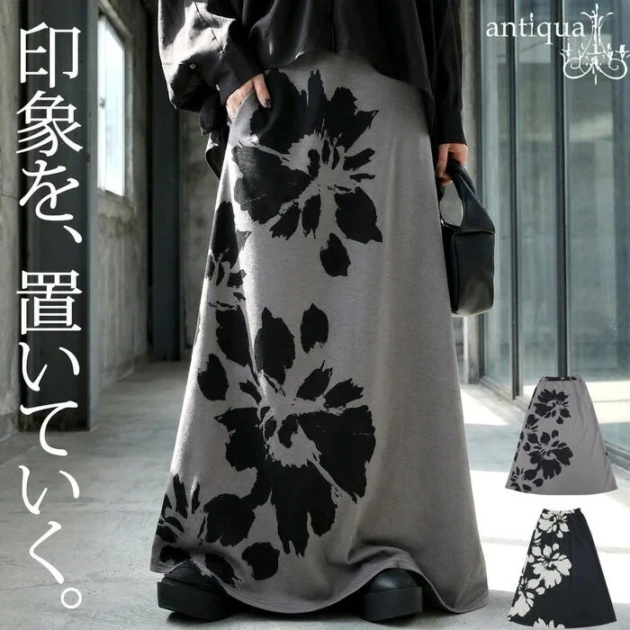antiqua Floral Long Skirt