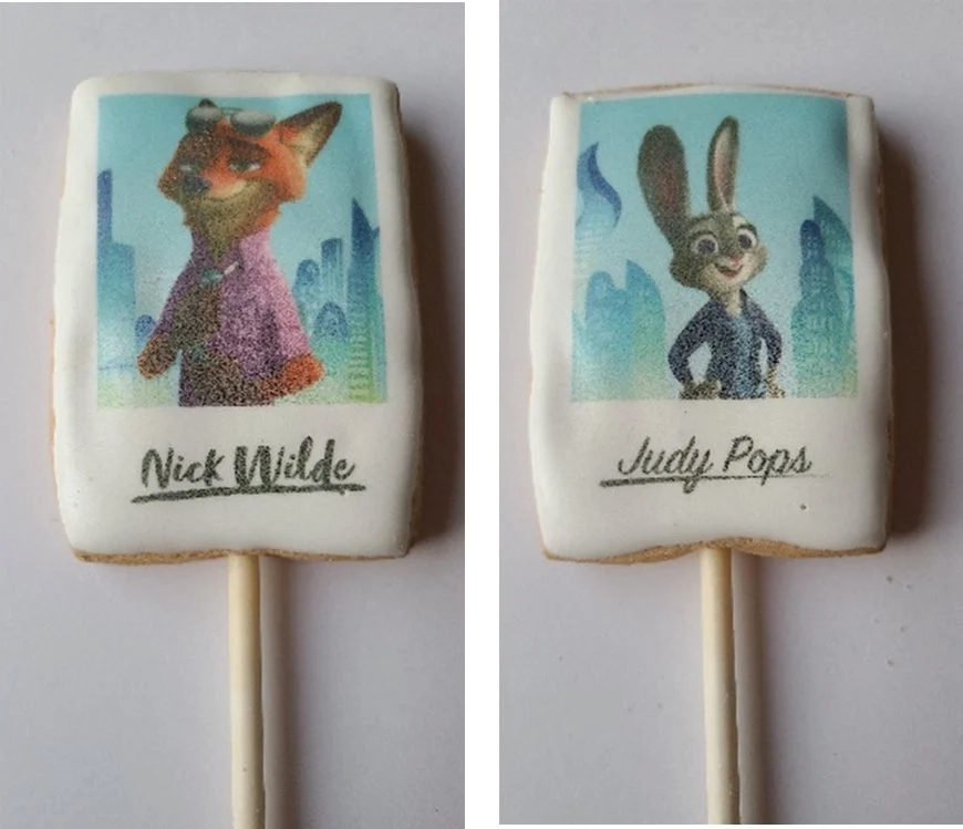 Zootopia Icing Cookie Stick