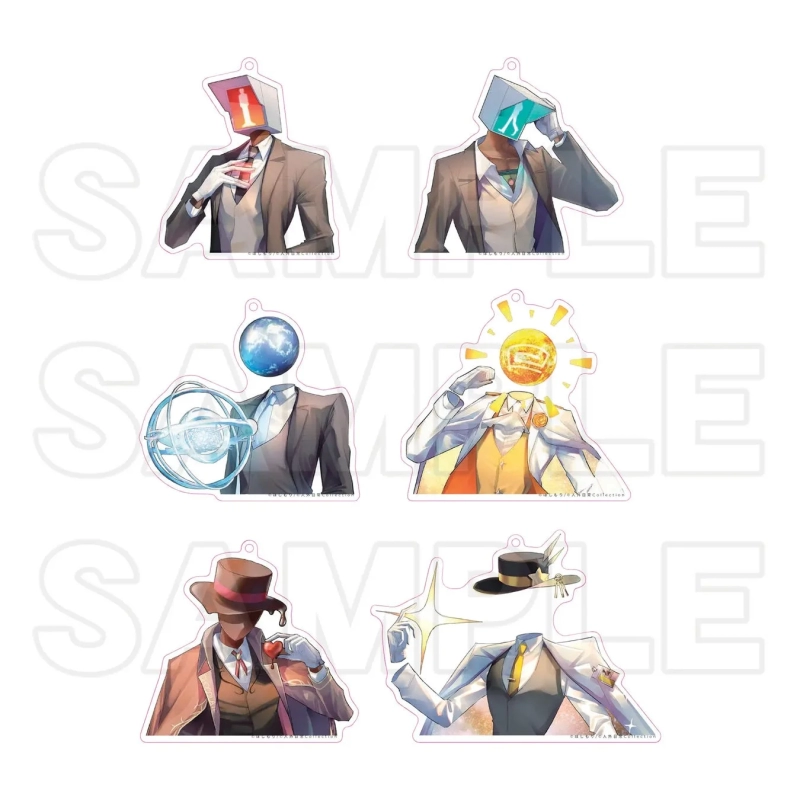 Chibi Character Acrylic Keyholders