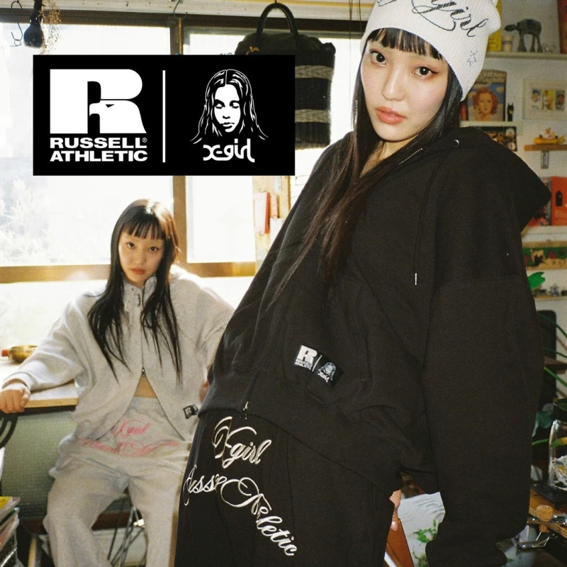 X-girl x RUSSELL ATHLETIC Duo