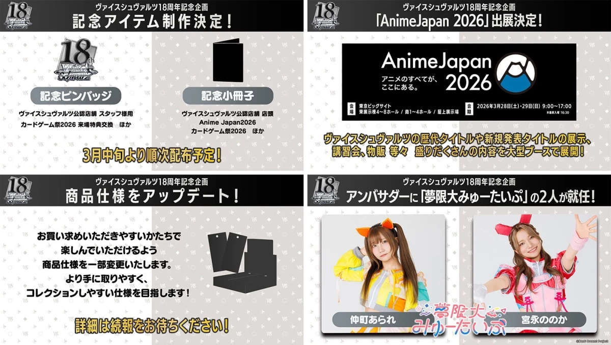 Weiss Schwarz 18th Anniversary