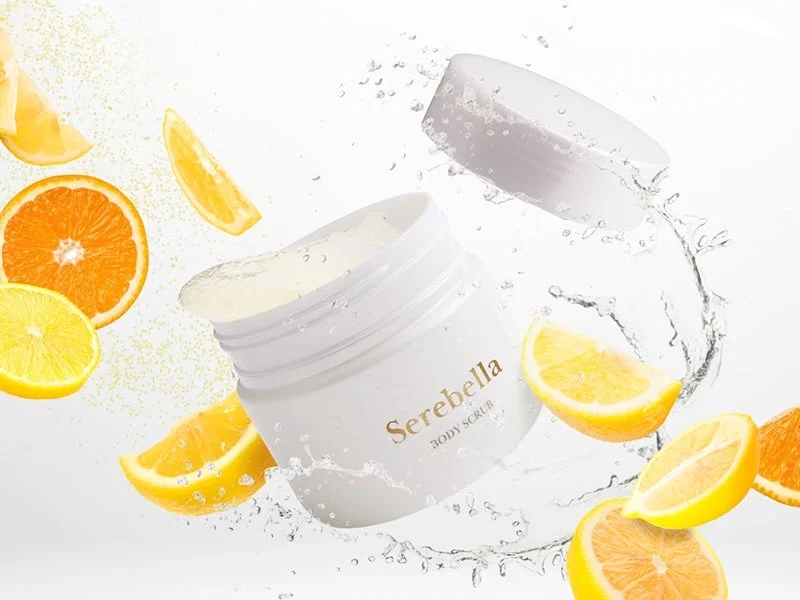 Serebella Body Scrub with citrus fruits and splash