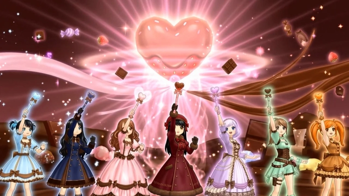 CANDY TUNE anime-style girls with hearts and sweets