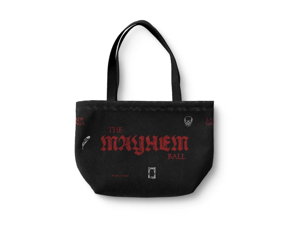 Lady Gaga THE MAYHEM BALL Black Tote Bag