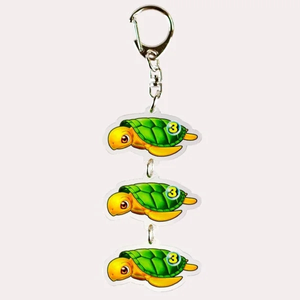 Umi Monogatari 3-Chain Acrylic Keychain Turtle