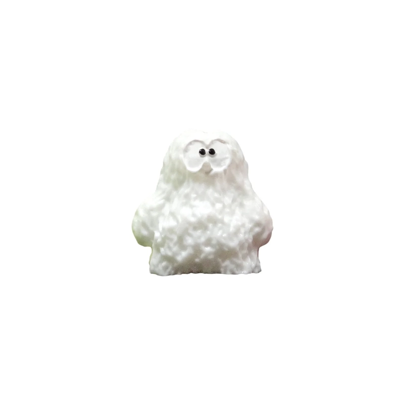 White fuzzy character