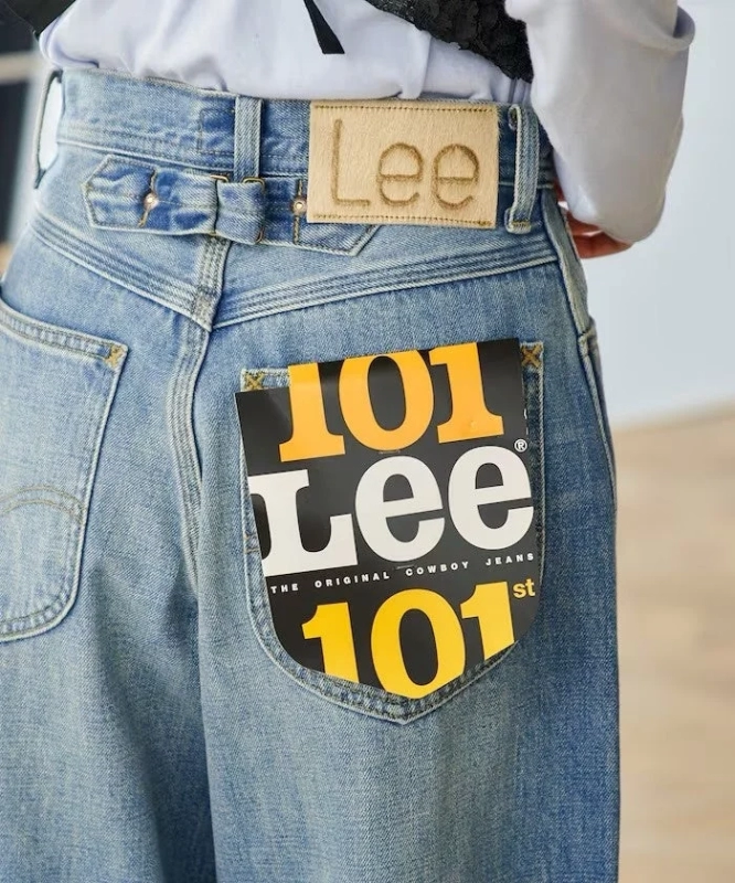 Lee 101 denim jeans with brand tags