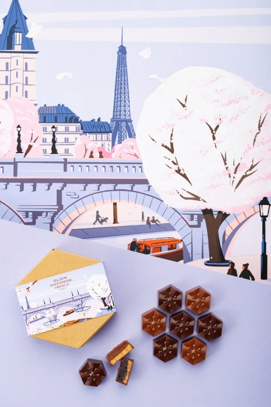 Carré Pur Beurre Praline Sakura Biscuits